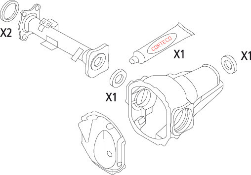 CORTECO Dichtungssatz, Differential